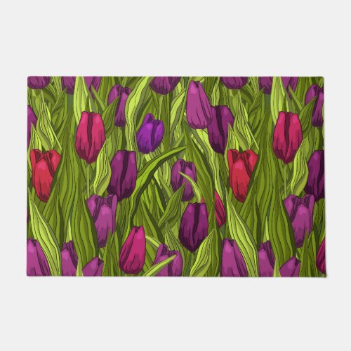 Tulips Doormat
