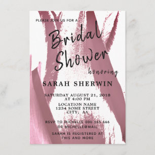 Tulips Elegant Floral Bordeaux Bridal Shower Card