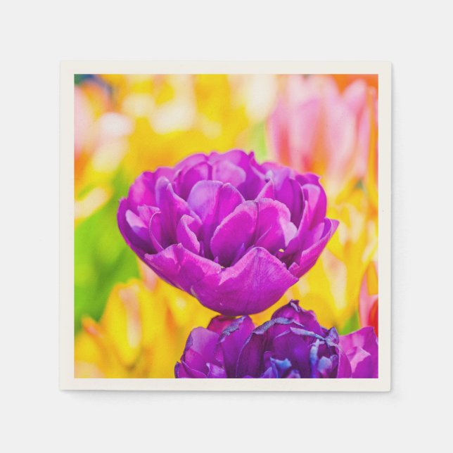 Tulips Enchanting 15 Paper Napkins (Front)