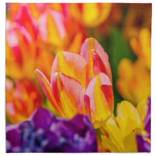 Tulips Enchanting Cloth Napkin