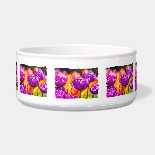 Tulips Enchanting Purple Bowl (Front)
