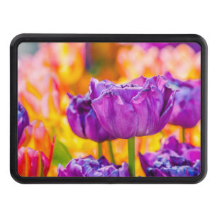 Tulips Enchanting Purple Hitch Cover