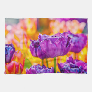 Tulips Enchanting Purple Towel