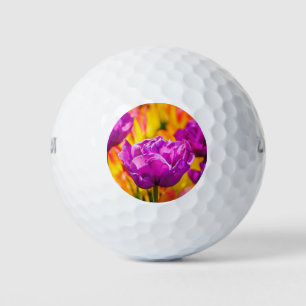 Tulips Enchanting Violet Golf Balls