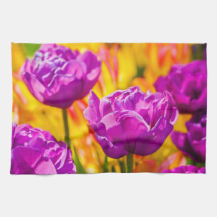 Tulips Enchanting Violet Towel