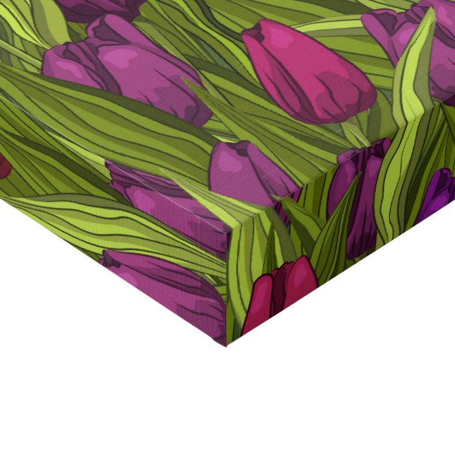 Tulips Faux Canvas Print (Corner)