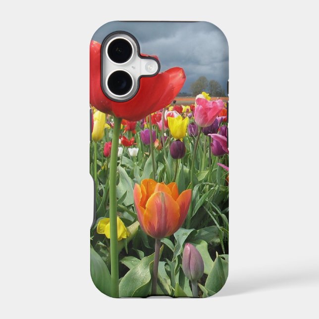 Tulips Field Iphone Case (Back)