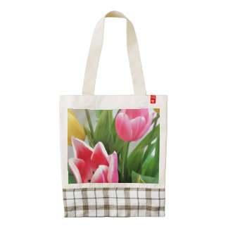 Tulips Flower, Zazzle HEART Tote