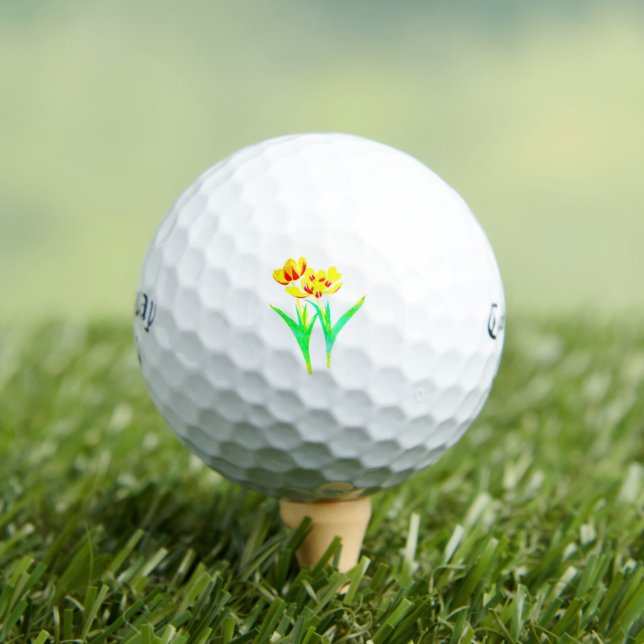 Tulips Flowers Callaway Supersoft Golf Balls (Insitu Tee)