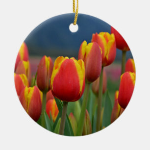 Tulips for Mom Ceramic Ornament