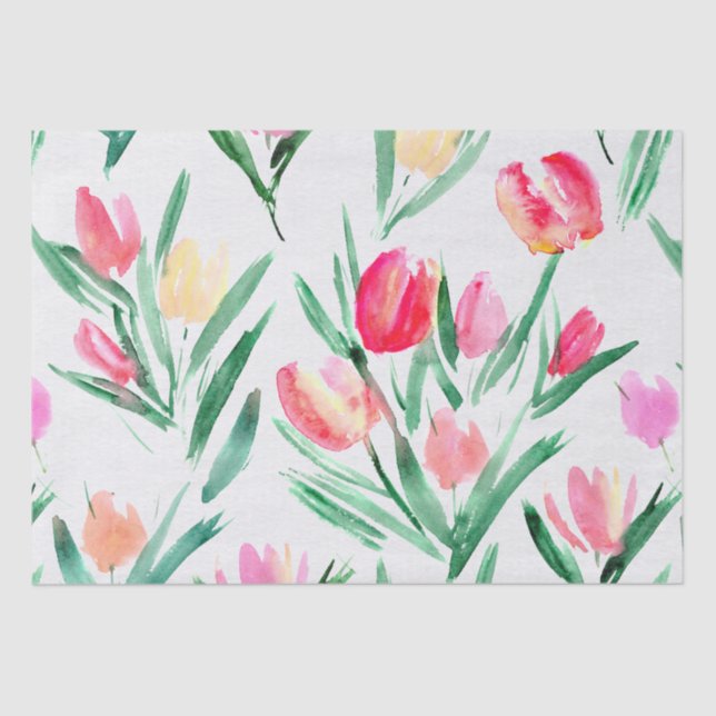 Tulips for Tulip Lovers Tissue Paper (Front)