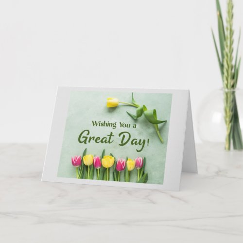 TULIPS FOR YOUR BIRTHDAY CARD