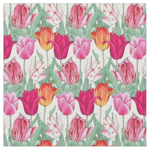 Tulips Garden Fabric