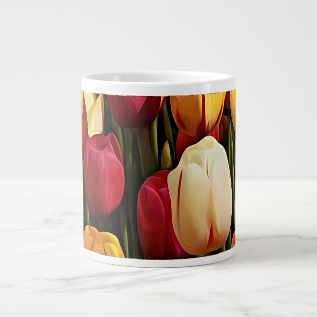Tulips Giant Coffee Mug (Front)