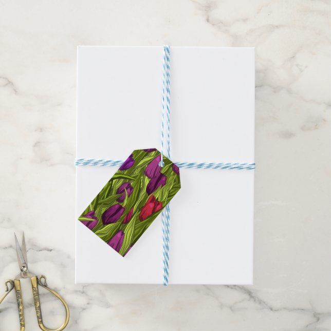 Tulips Gift Tags (With Twine)