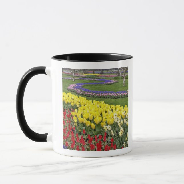 Tulips, Grape Hyacinth, and Daffodils, Mug (Left)