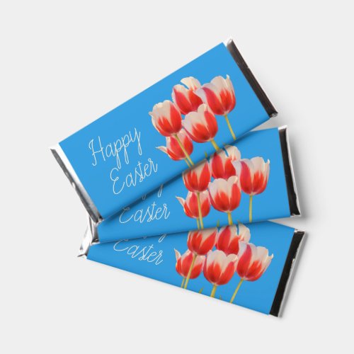 Tulips Happy Easter Chocolate Bar Custom Wrappers