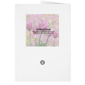 Tulips in a Garden Cards (Back)
