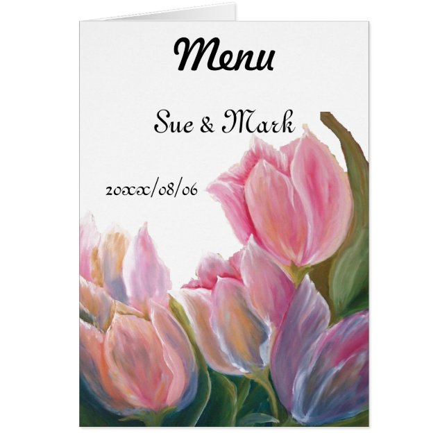 TULIPS IN A GARDEN CARDS (Front)