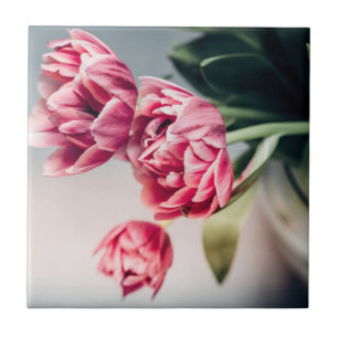 Tulips in a Vase Ceramic Tile