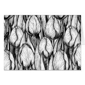 Tulips in black and white (Front Horizontal)