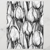 Tulips in black and white (Back)