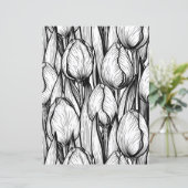 Tulips in black and white (Standing Front)