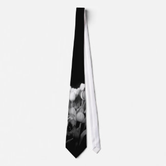 Tulips in Black & White Neck Tie