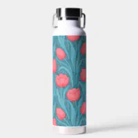 Stainless Steel Water Bottle 17 oz, Tulips