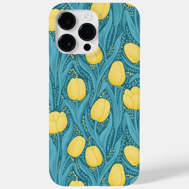 Tulips in blue and yellow Case-Mate iPhone case (Back)