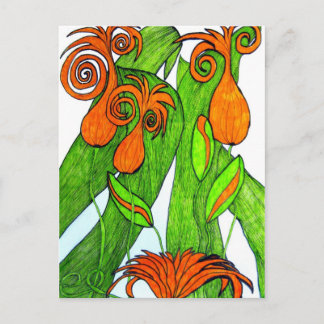 Tulips in orange Postcard