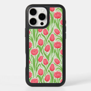 Tulips in red and green iPhone 16 pro max case