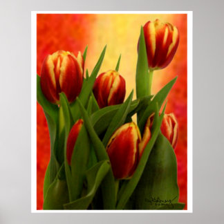 Tulips - jGibney 2010 Tulips Signed Poster