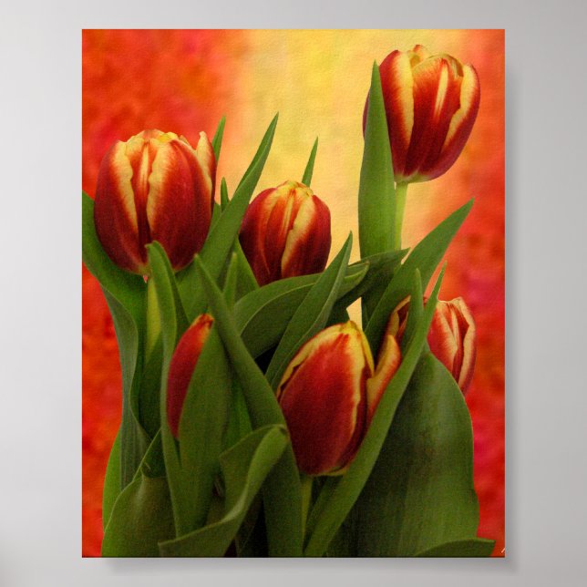 Tulips jGibney The MUSEUM Zazzle Gifts Poster (Front)