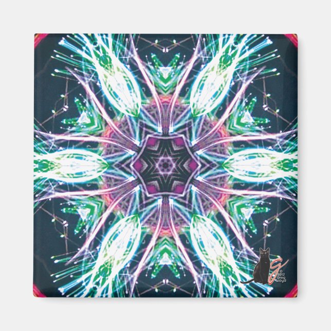 Tulips Kaleidoscope Magnet (Front)