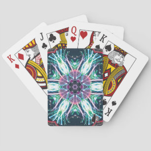 Tulips Kaleidoscope Poker Cards