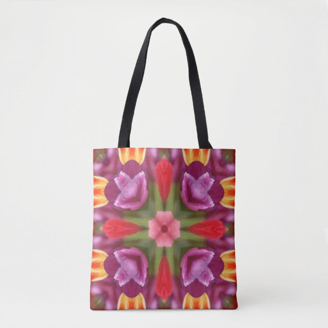 Tulips Kaleidoscope  Tote Bag (Front)