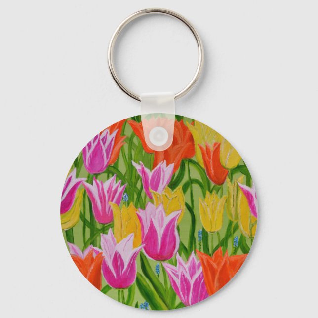 Tulips Keychain (Front)