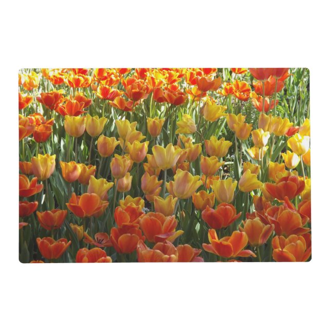 Tulips Laminated Placemat (Front)