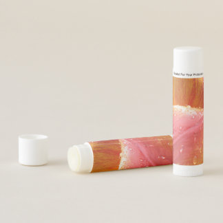 Tulips Leaves Rain Drops Pattern Lip Balm