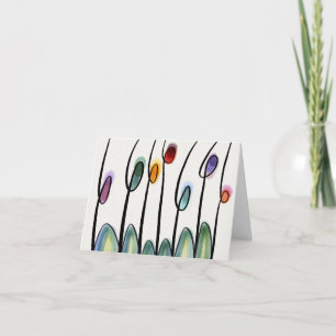 Tulips Letterpress Thank You Card