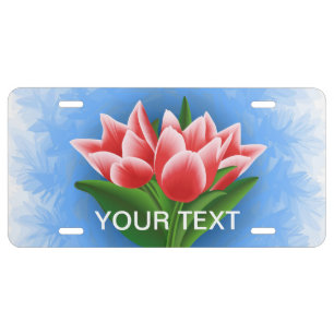 Tulips License Plate