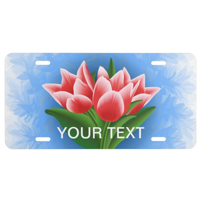 Tulips License Plate (Front)
