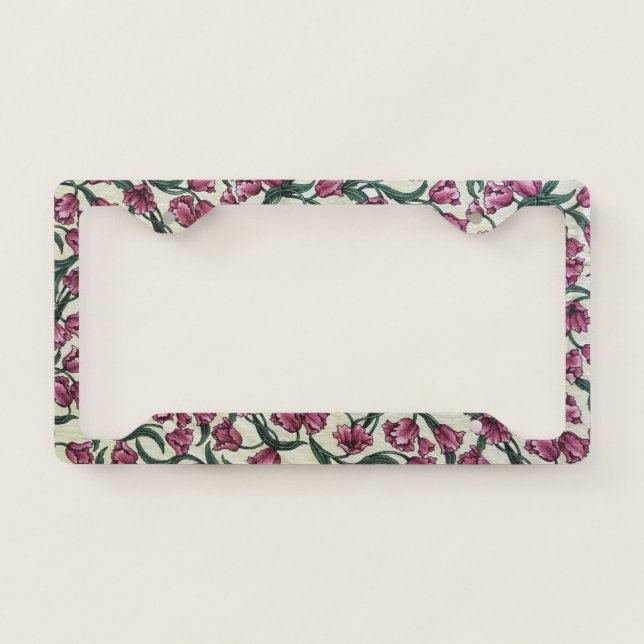 Tulips License Plate Frame (Front)