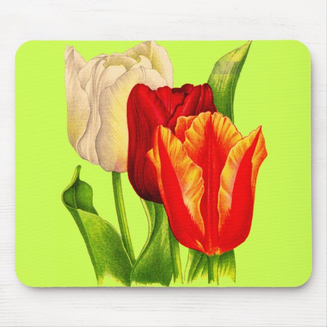 tulips mouse pad (Front)