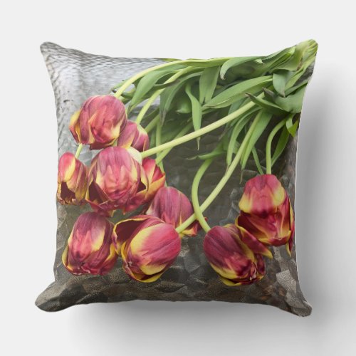 Tulips on a cushion