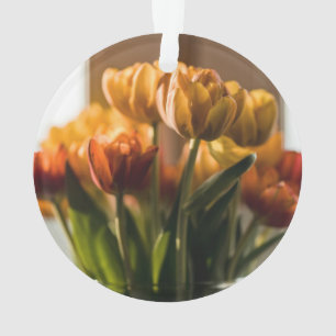 Tulips Orange Flowers Ornament