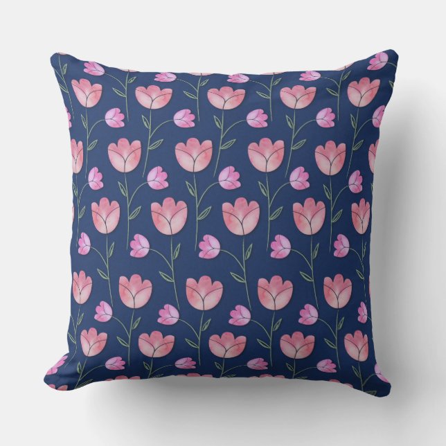 Tulips Outdoor Pillow (Front)