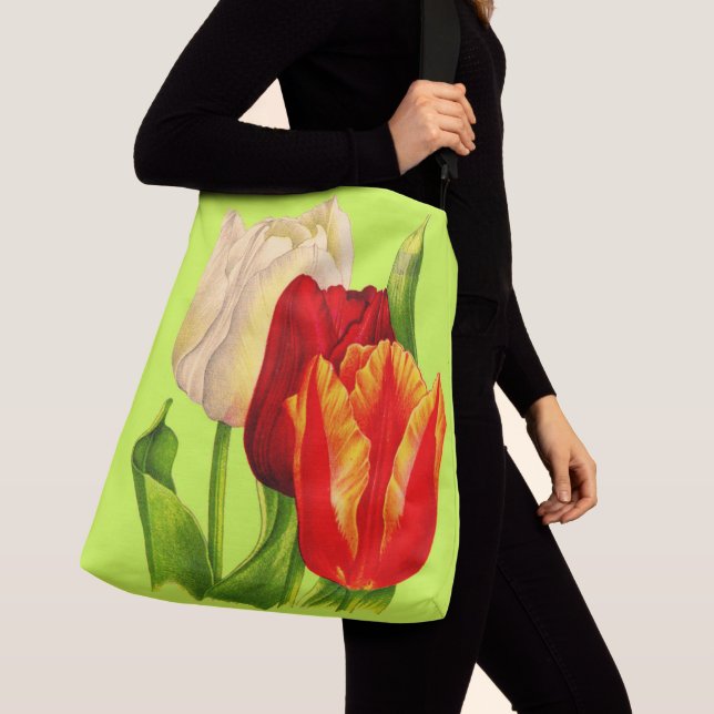 tulips print crossbody bag (Close Up)