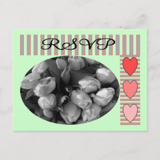 Tulips RSVP postage and Matching Cards